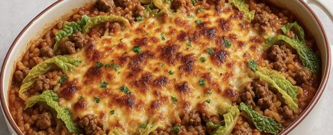 Cigares au chou de bœuf, version express en casserole