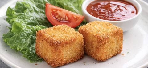 Fondue parmesan du commerce croustillante