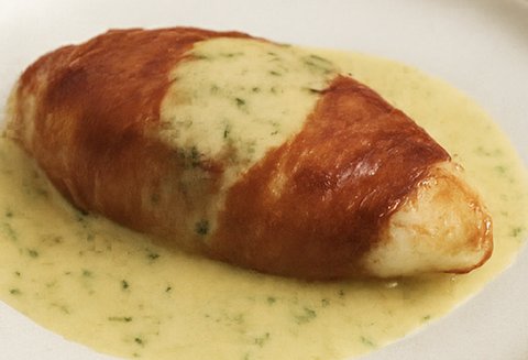 Poulet enroulé au jambon Serano cuit au four