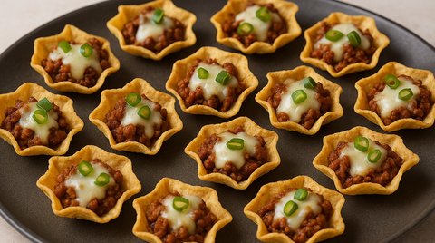 Tostitos Scoops garnis au bœuf et mozzarella