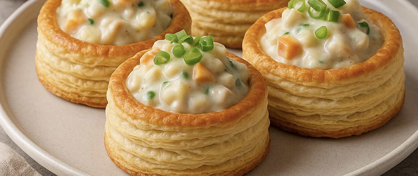 Vol-au-vents crémeux au poulet